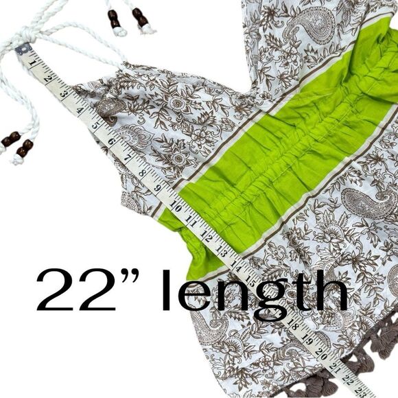 NWOT VENUS Camisole with Lime and Brown Accents Size 10 - Picture 9 of 10